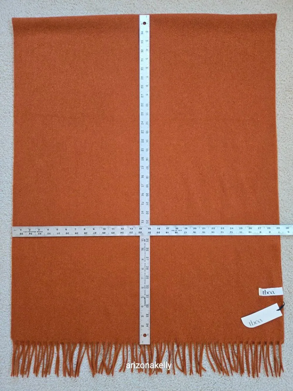 NWT tbco Lambswool Rust Scarf Scotland